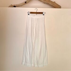 Linen Wide Leg Trousers